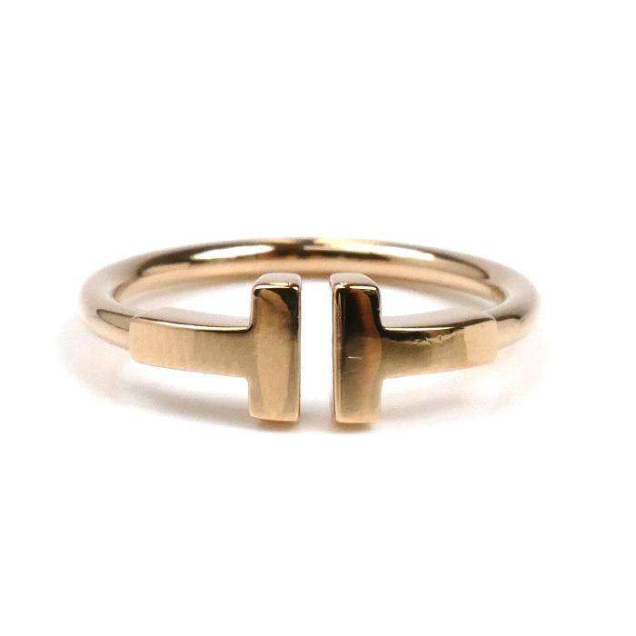 TIFFANY&Co. ティファニー K18PG ピンクゴールド Tワイヤー リング  