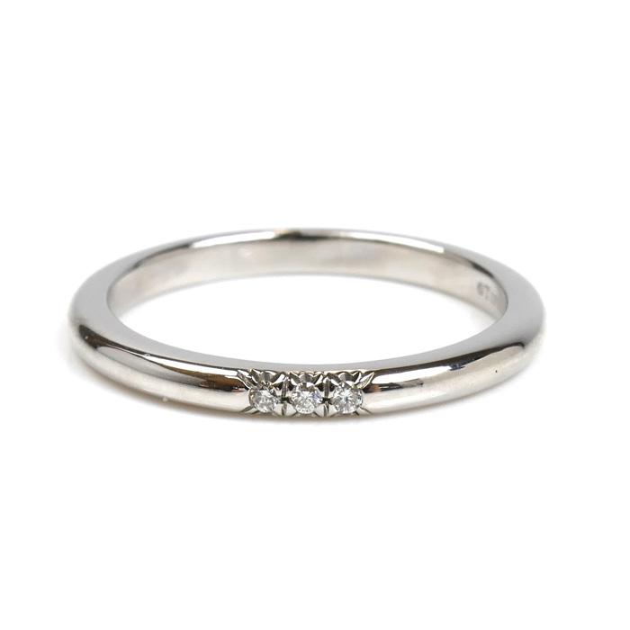 TIFFANY&Co.（ティファニー） Pt950プラチナ ウェディング 3Pダイヤ