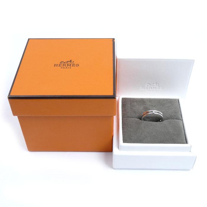 HERMES（エルメス） K18WG ホワイトゴールド アリアンヌ リング・指輪