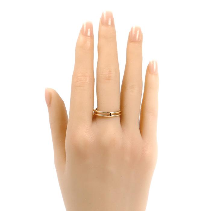 【期間限定値下げ】HERMES アリアンヌ　ピンクゴールド　結婚　指輪　リング HERMES ウェディングリング アリアンヌ ピンクゴールド X ダイヤ