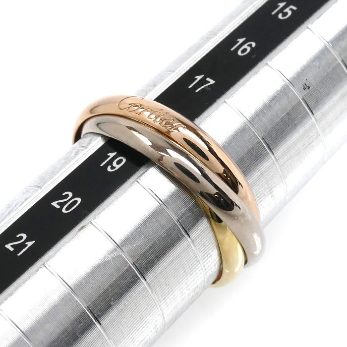 Cartier（カルティエ） K18YG/PG/WG トリニティ リング・指輪 18号 58