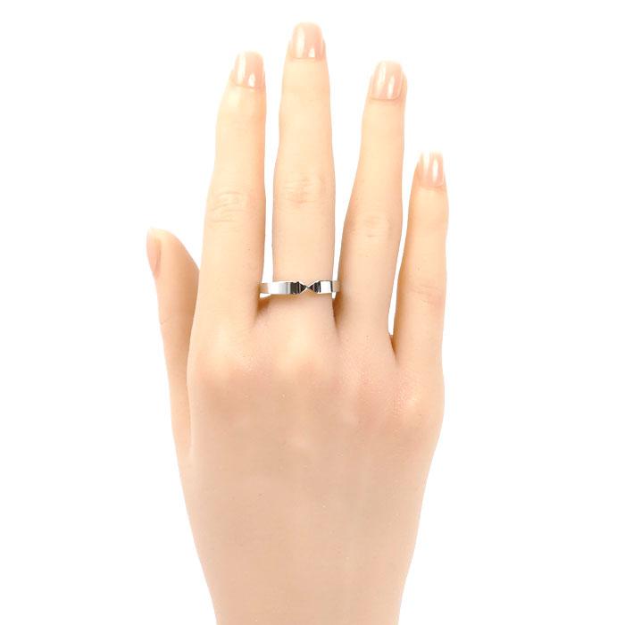 新品仕上げ済 ショーメ リアン マリッジ リング Pt950 14号 プラチナ CHAUMET（ショーメ） Pt950プラチナ トリオンフ ドゥ マリッジ リング