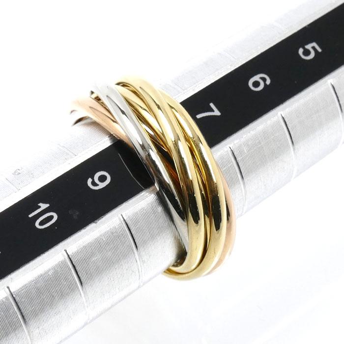 Cartier（カルティエ） K18YG/PG/WG トリニティ 7連 リング・指輪 8号
