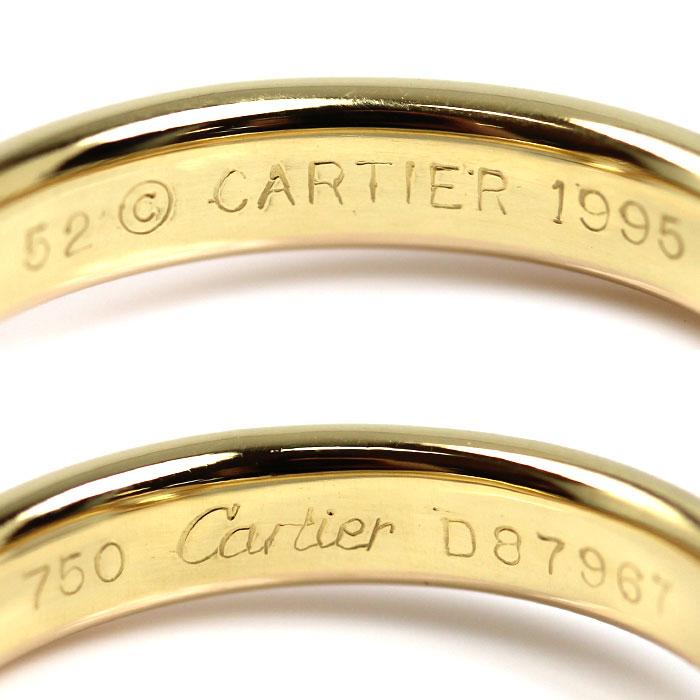 Cartier（カルティエ） K18YG/PG/WG モノストーン スリーカラー リング