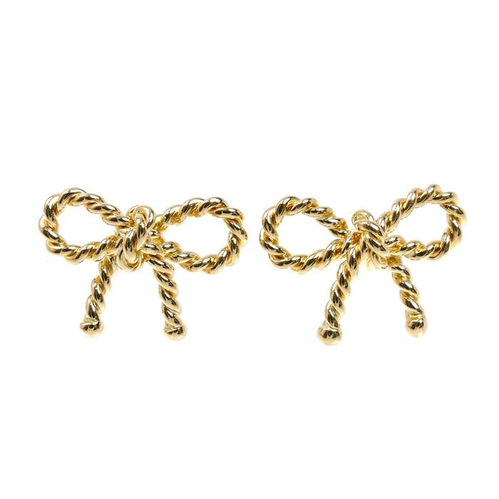 TIFFANY&Co.（ティファニー） K18YG イエローゴールド ツイスト リボン 