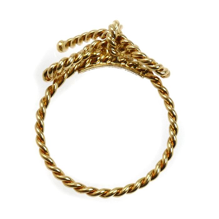 TIFFANY&Co.（ティファニー） K18YG イエローゴールド ツイスト リボン 