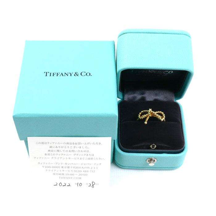 TIFFANY&Co.（ティファニー） K18YG イエローゴールド ツイスト リボン