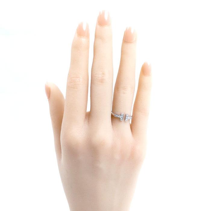 TIFFANY&Co.（ティファニー） K18WG ホワイトゴールド Tワイヤー 