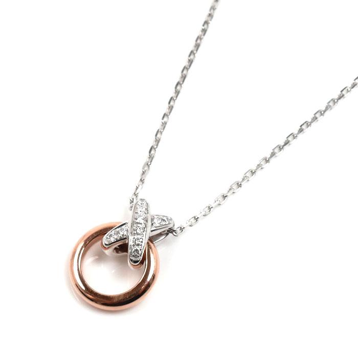 CHAUMET（ショーメ） K18WG K18PG リアン XS ネックレス 081675-000