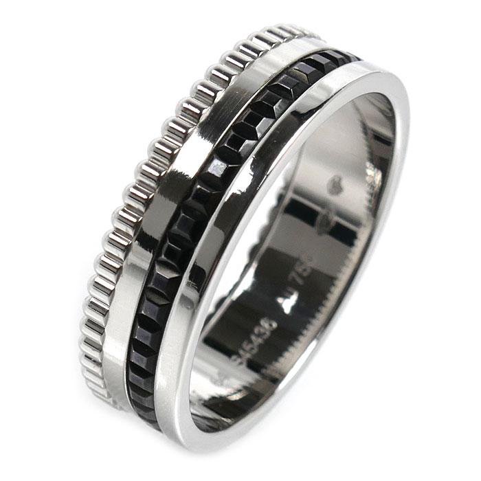 Boucheronブシュロン　キャトル　6連　ブラック　10号相当 BOUCHERON（ブシュロン） K18WG ブラックPVD キャトル ブラック