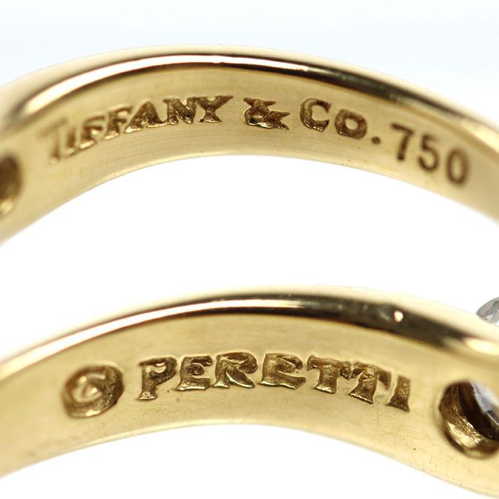 TIFFANY&Co.（ティファニー） K18YG イエローゴールド カーブドバンド