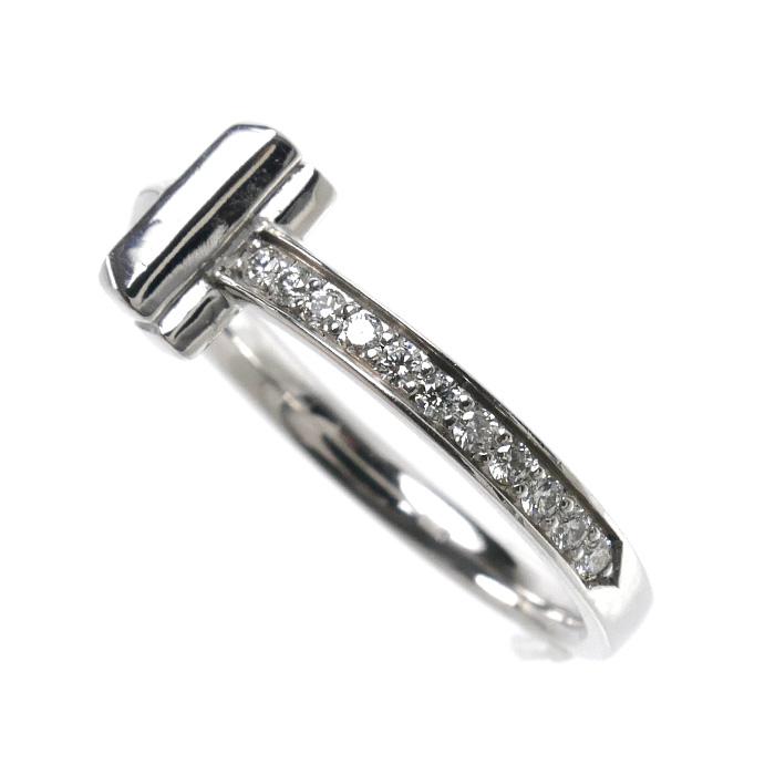 TIFFANY&Co.（ティファニー） K18WG ホワイトゴールド Tワン リング