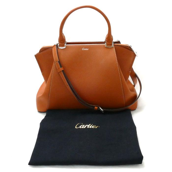 Cartier（カルティエ） C ドゥ SM 2Wayショルダーバッグ ブラウン 