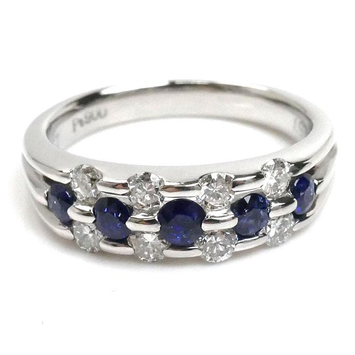 Pt900プラチナ サファイア ダイヤ リング・指輪 サファイア0.57ct 