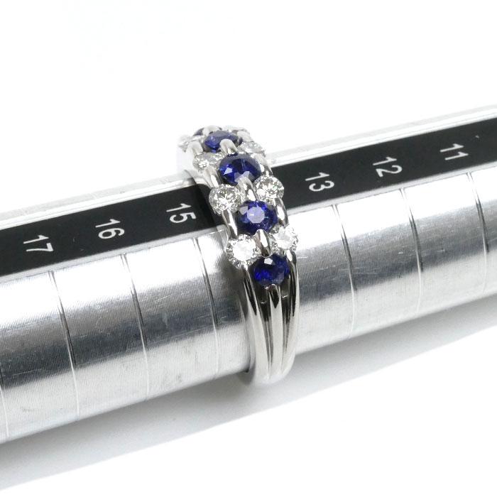 Pt900プラチナ サファイア ダイヤ リング・指輪 サファイア0.57ct 