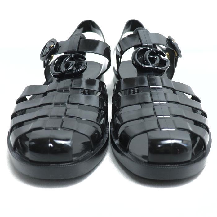 GUCCI（グッチ） GGマーモント ラバー サンダル ブラック SIZE 8