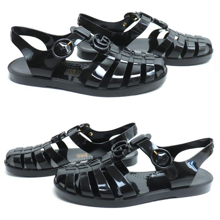 未使用級✨GUCCI グッチ ラバーサンダル 8 タイガーヘッド GGマーモント GUCCI（グッチ） GGマーモント ラバー サンダル ブラック SIZE 8
