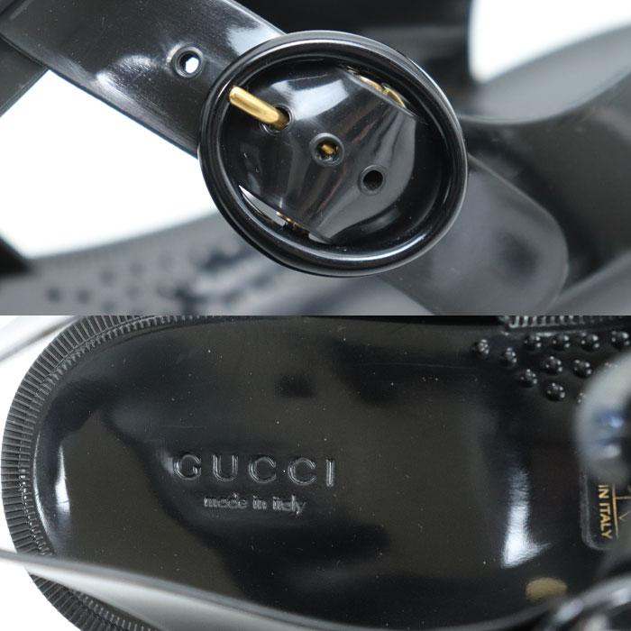 未使用級✨GUCCI グッチ ラバーサンダル 8 タイガーヘッド GGマーモント GUCCI（グッチ） GGマーモント ラバー サンダル ブラック SIZE 8