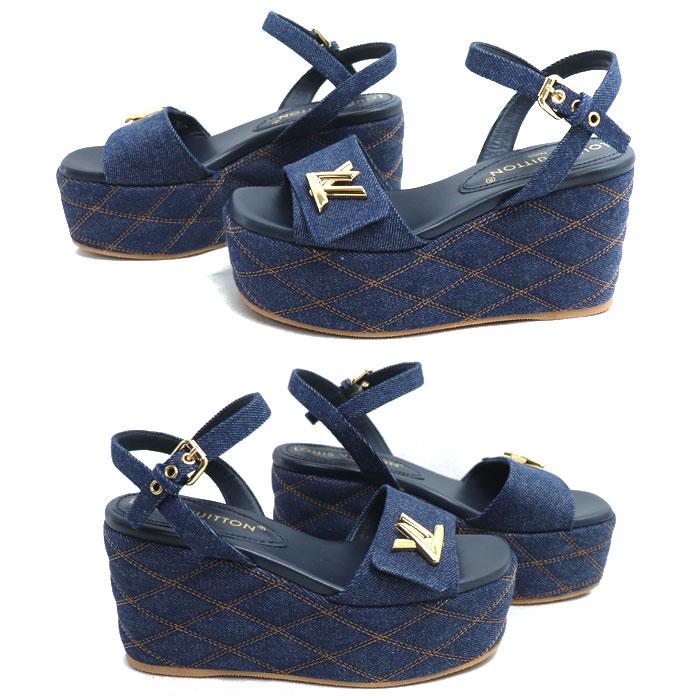 LOUIS VUITTON ルイ・ヴィトン シェイクライン デニム サンダル LOUIS VUITTON ルイ・ヴィトン シェイクライン デニム サンダル