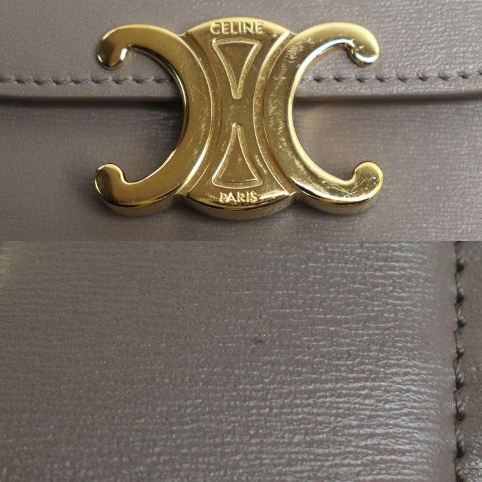 CELINE セリーヌ トリオンフ スモールフラップ ウォレット 三 CELINE セリーヌ トリオンフ スモールフラップ ウォレット 三