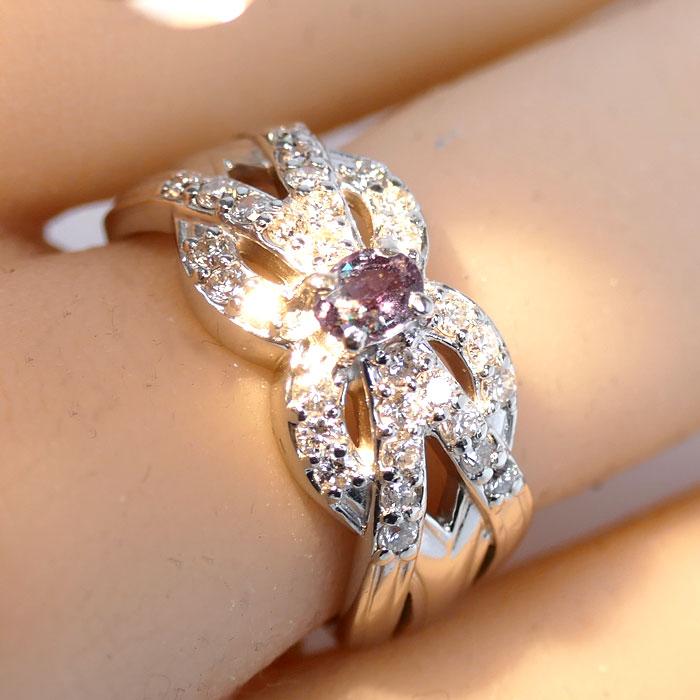 Pt900プラチナ リング・指輪 アレキサンドライト0.25ct