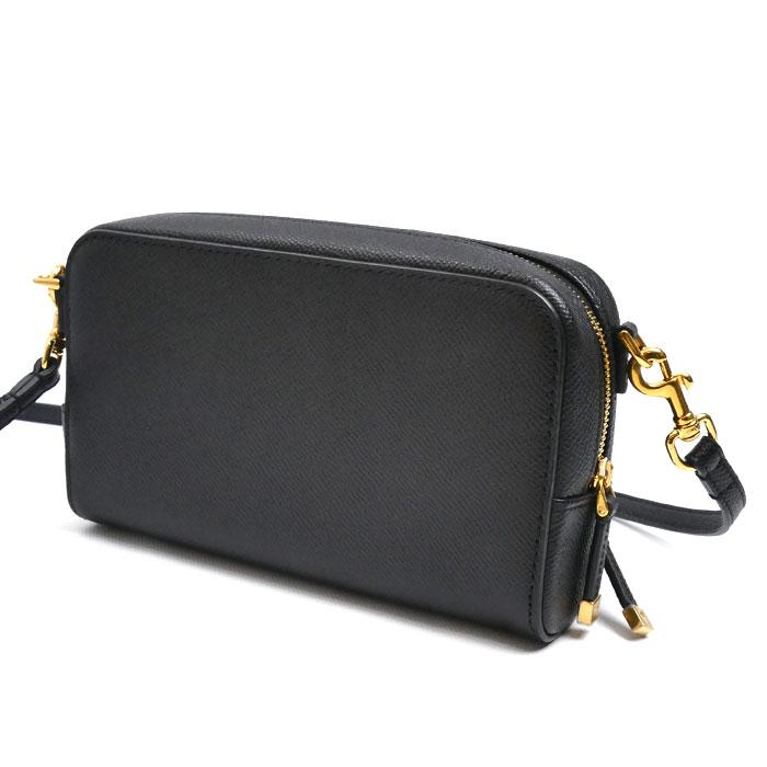 Dior ディオール カロ ダブルポーチ ショルダーバッグ ブラック 