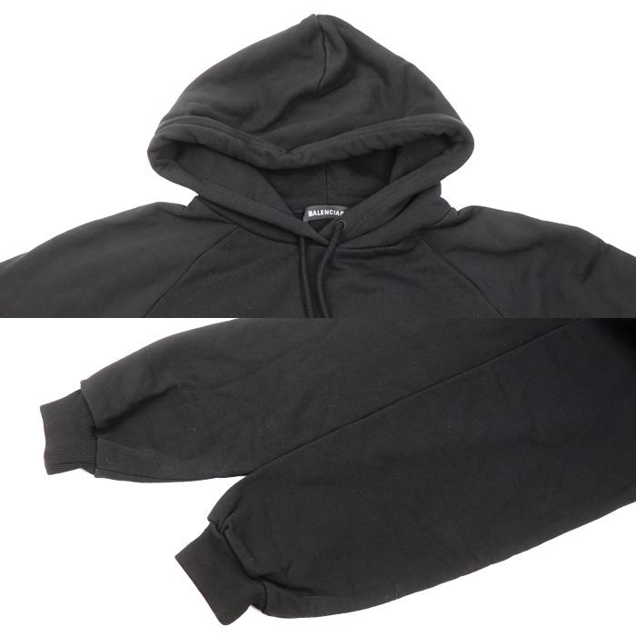 BALENCIAGA（バレンシアガ） パーカー ブラック 571194 L メンズ 中古