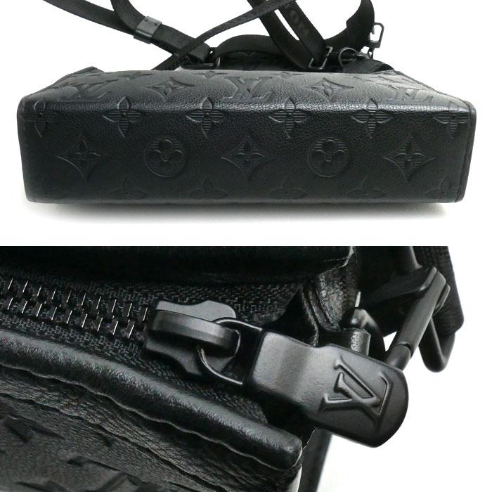 ルイヴィトン ガストンウエアラブルウォレット ショルダーバッグ レザー ブラック レディース LOUIS VUITTON 中古 ルイヴィトン ルイヴィトン ガストンウエアラブルウォレット ショルダーバッグ