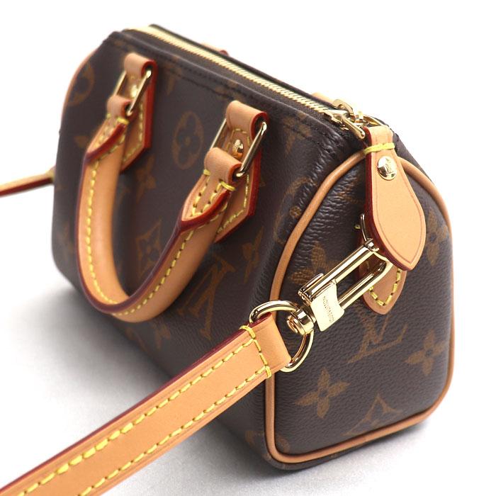 ルイ・ヴィトン ショルダーバッグ ダークブラウン 保存袋付き LOUIS VUITTON（ルイ・ヴィトン） ナノ・スピーディ 2Wayショルダー