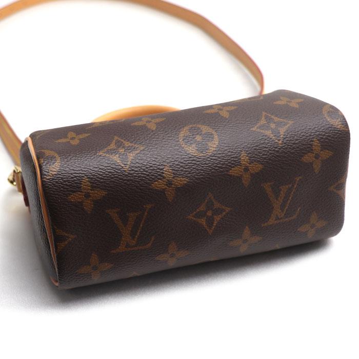 ルイ・ヴィトン ショルダーバッグ ダークブラウン 保存袋付き LOUIS VUITTON（ルイ・ヴィトン） ナノ・スピーディ 2Wayショルダー