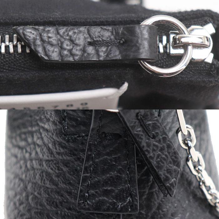 MAISON MARGIELA メゾンマルジェラ  5AC クラシック BABY ポーチ チェーンショルダー ショルダーバッグ ブラック SB3WG0025 P4455 T8013 レディース【中古】【美品】 Maison Margielaメゾンマルジェラ 5AC BABY ミニバッグ ブラック