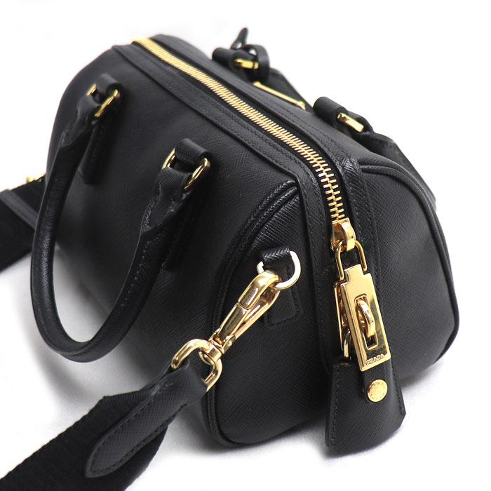 PRADA（プラダ） サフィアーノ ラクス 2Wayショルダーバッグ ブラック