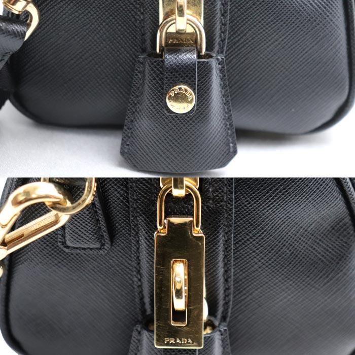 PRADA（プラダ） サフィアーノ ラクス 2Wayショルダーバッグ ブラック