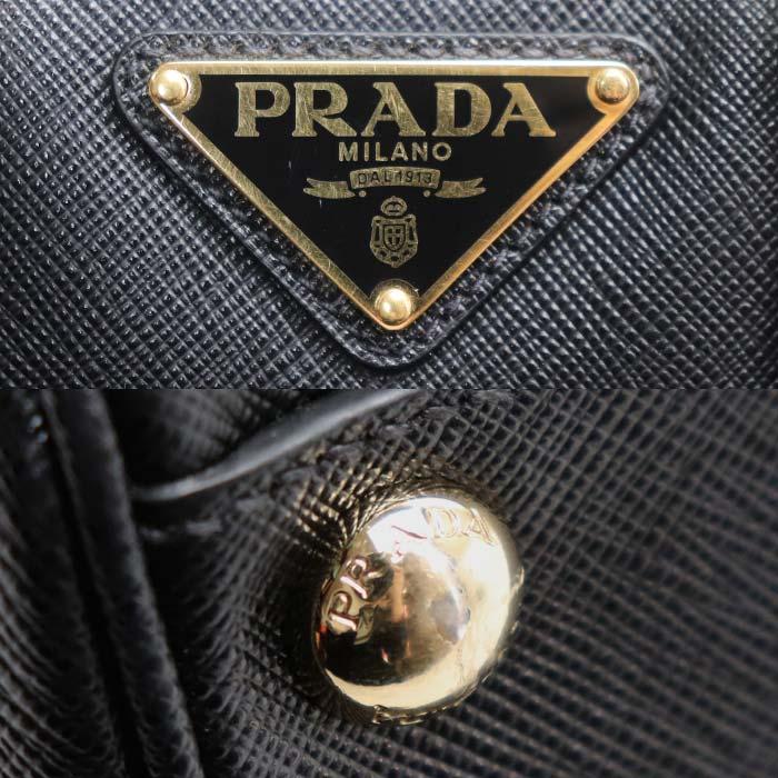 PRADA（プラダ） サフィアーノ ラクス 2Wayショルダーバッグ ブラック