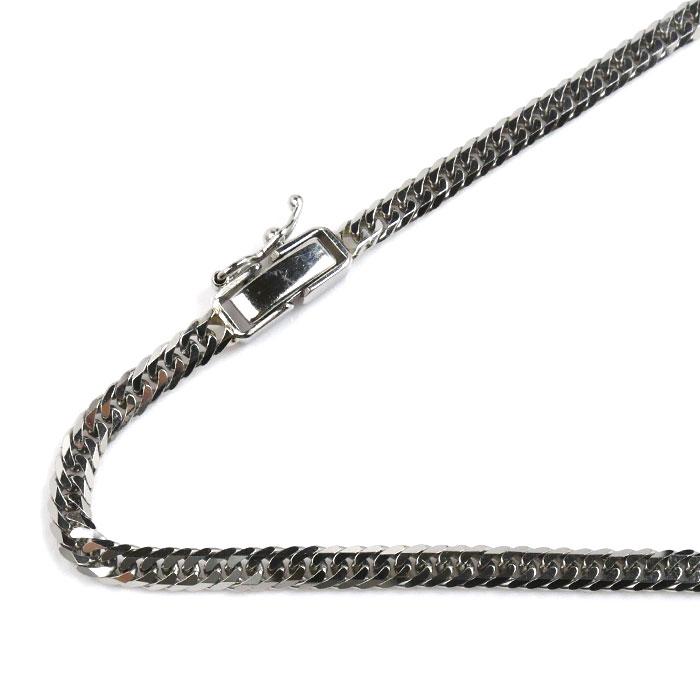 Pt850プラチナ ネックレス 喜平6面Wカット 20.2g 50cm メンズ 中古 