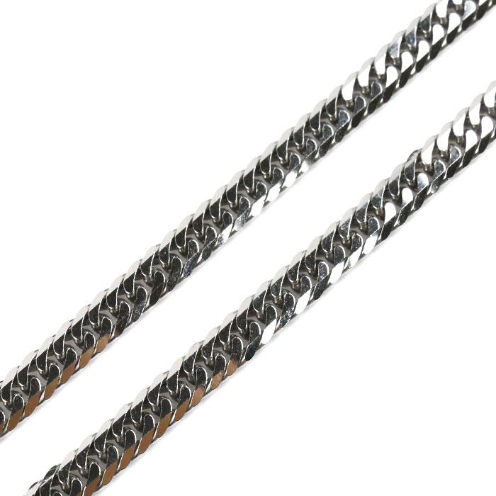 Pt850プラチナ ネックレス 喜平6面Wカット 20.2g 50cm メンズ 中古 