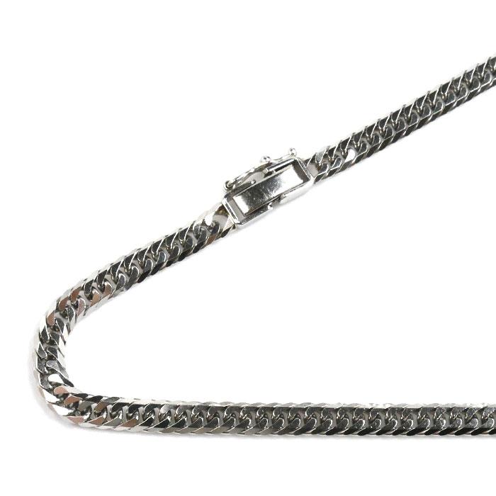Pt850プラチナ ネックレス 喜平6面Wカット 30.1g 50cm メンズ 中古 