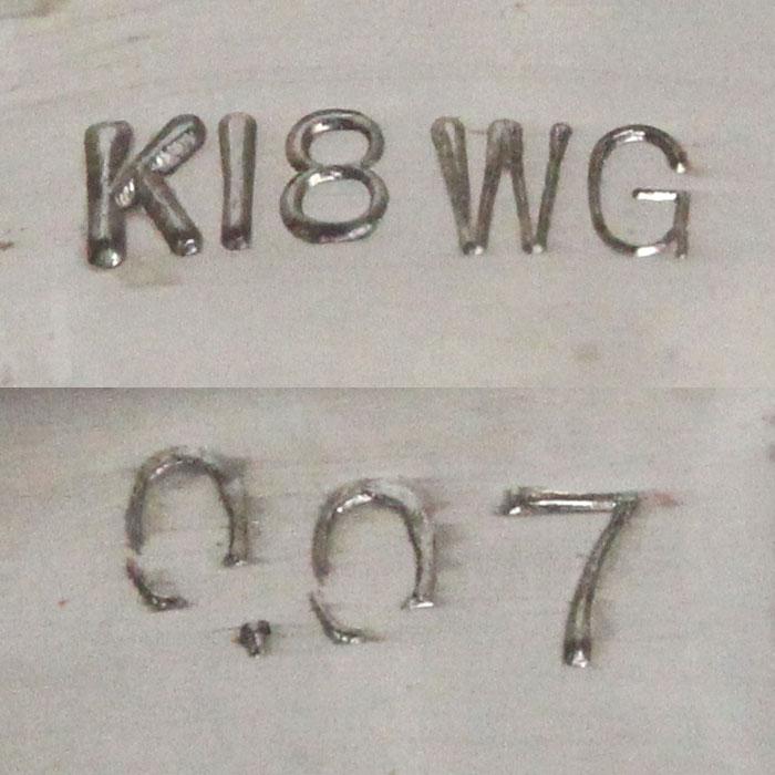 K18WG ホワイトゴールド オニキス ダイヤ リング・指輪 ダイヤモンド