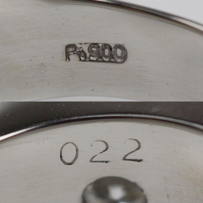 Pt900プラチナ リング・指輪 ダイヤモンド0.22ct 19号 11.1g メンズ