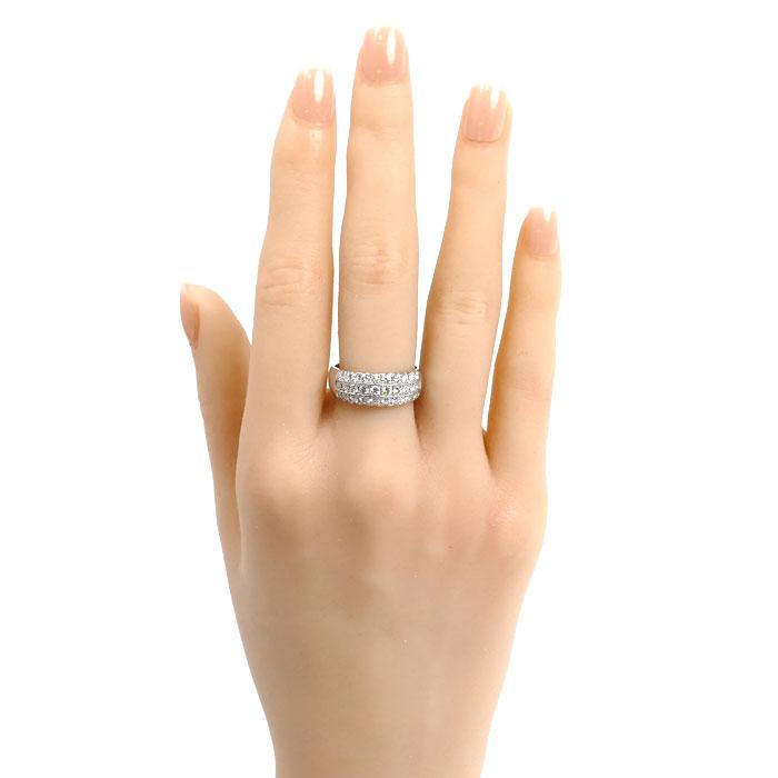 Pt900プラチナ リング・指輪 ダイヤモンド0.825ct 15号 6.9g