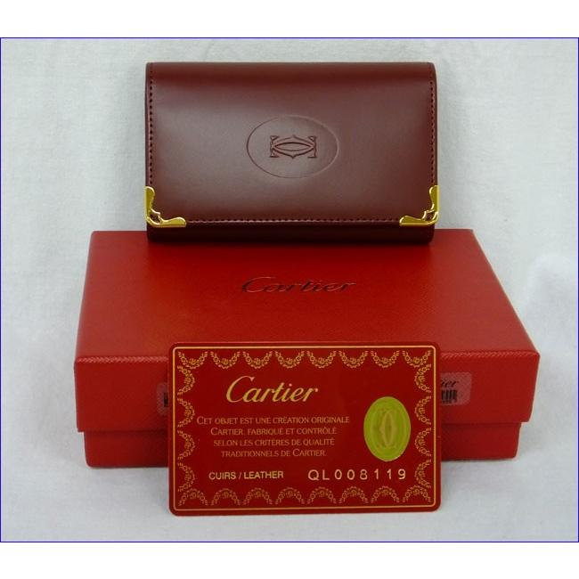 Cartier カルティエ  マスト ドゥ カルティエ 6連キーケース ボルドー L3000452 (hon)｜koera｜03