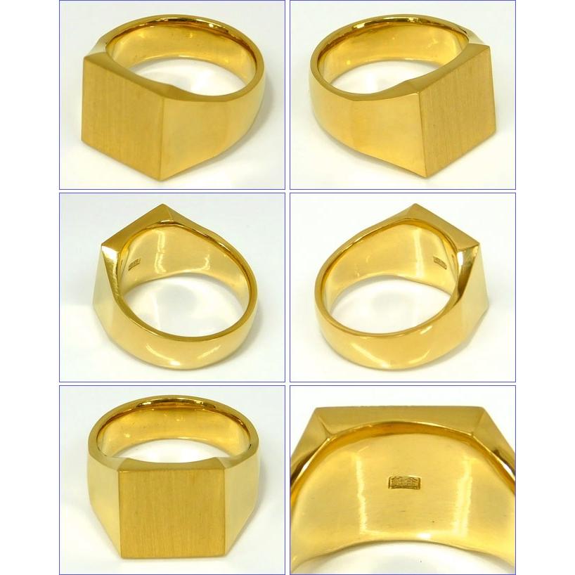 ［即日発送］ 新品 未使用品 K24 純金 指輪 印台 メンズ 26.2g リング サイズ22号 (本店) 【SK2221666065】(79022円)