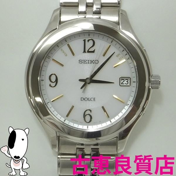 セイコー SEIKO ドルチェ DOLCE SADZ085 ソーラー電波メンズ腕時計 SADZ085 ホワイト 白文字盤 7B24-0AJ0 未使用品/買取品(hon)｜koera