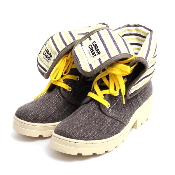 Cedar Crest セダークレスト ブーツレディース 女性靴 約24 0cm Cc 2505 ブラウン系 イエロー 中古 質屋出店 K 2639 1 古恵良販売 通販 Yahoo ショッピング