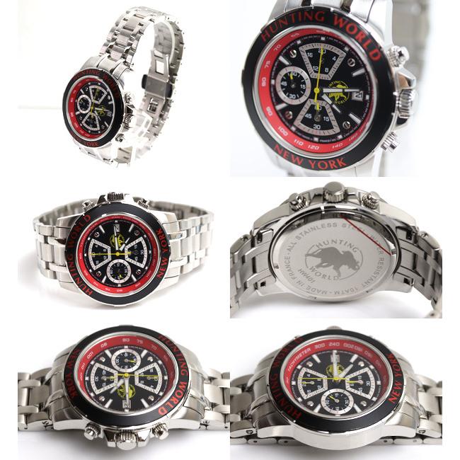 MT3410 HUNTING WORLD ハンティングワールド HW401 クロノグラフ クオーツ 腕時計 メンズ/中古 : k20-3890 ...