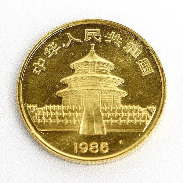 パンダ金貨 コイン 1/4オンス(7.8g) 純金 25元 熊猫金貨幣 1985年 中華 ...