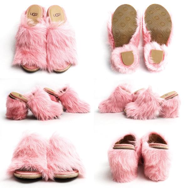 ☆UGG fluff heelファーサンダル☆ピンク
