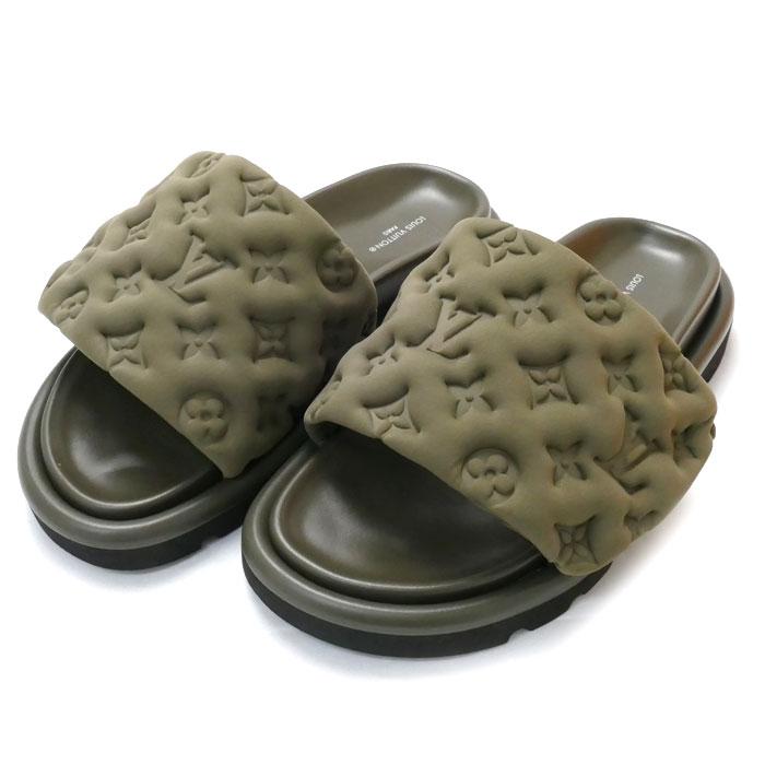 LOUIS VUITTON ヴィトン プールピローサンダル カーキ