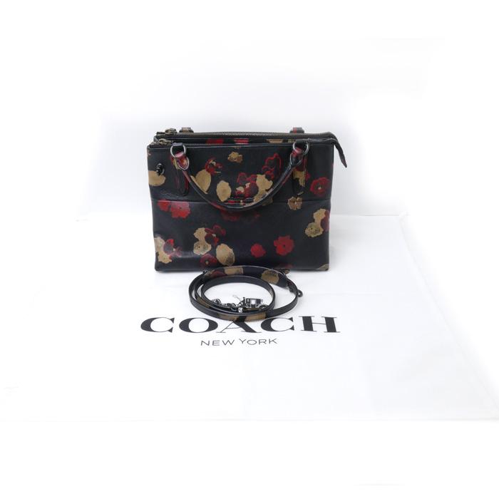 COACH コーチ スモール ターンロック ボロー フローラル 2Way 