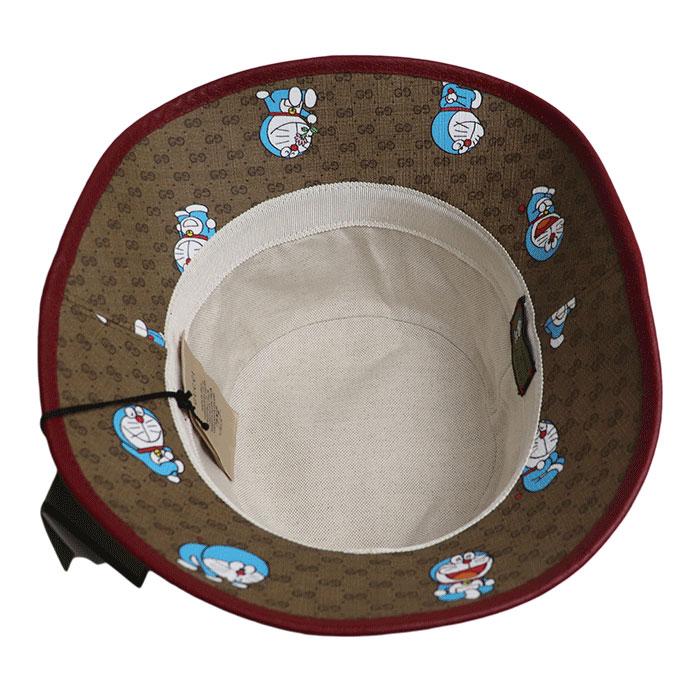 GUCCI グッチ ドラえもん コラボ ハット ブラウン 648846 L ユニ 
